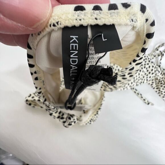 Kendall and Kylie Animal Dot Two piece bikini with knotted bottoms and top New!! - Picture 12 of 16